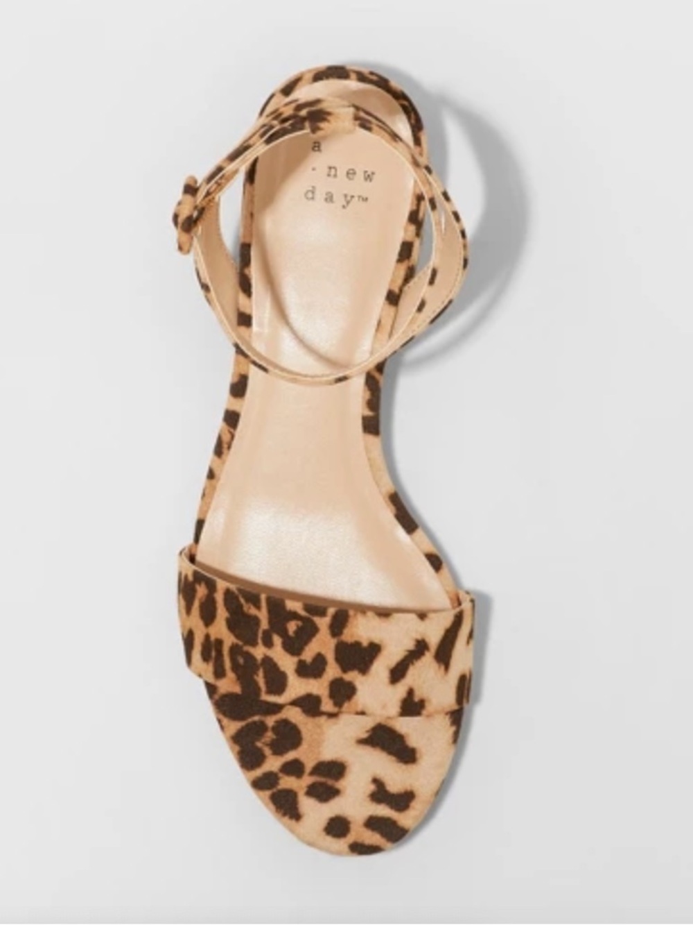 a new day Leopard Print Ankle-Strap Sandal - Brown/Tan